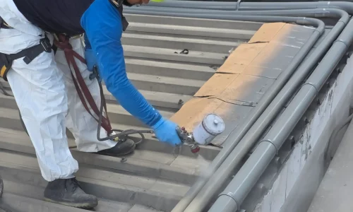 PINTADO DE TUBOS EN TECHO